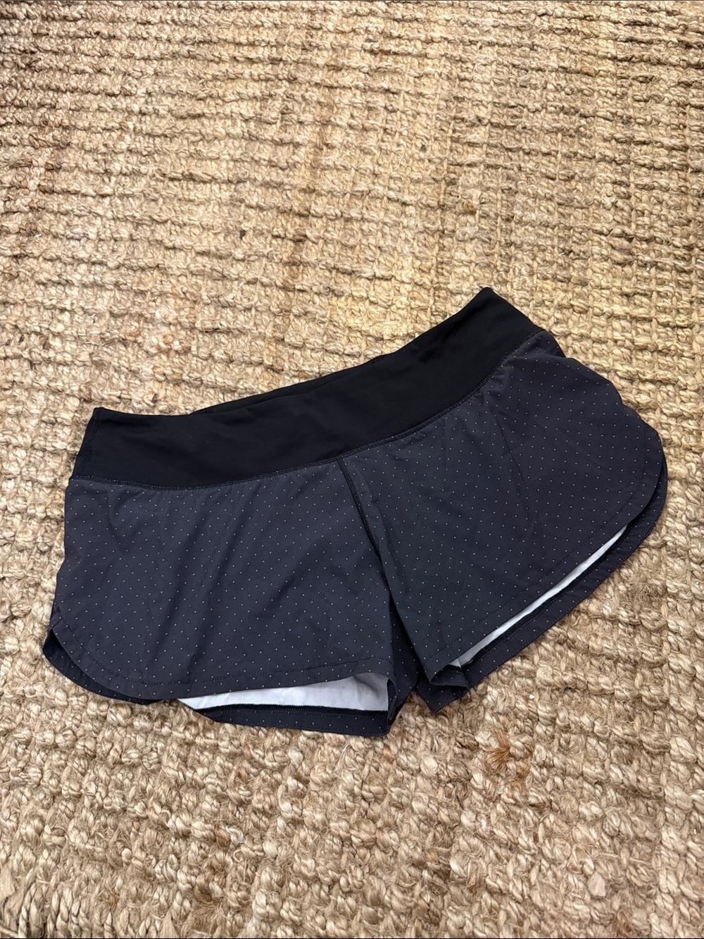 Vuori Black Microdot Athletic Shorts